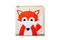 Krabička na 3 výhonky na hračky Fox Orange 33x33cm