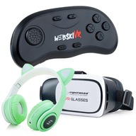 VR 3D OKULIARE SO SLÚCHADLAMI + DIAĽKOVÝ OVLÁDAČ VR 3D OKULIARE SO SLÚCHADLAMI + DIAĽKOVÝ OVLÁDAČ