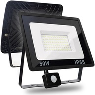 VÝKONNÝ VONKAJŠÍ SNÍMAČ POHYBU LED SVETLOMETU 50W