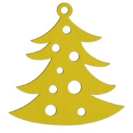 Vianočný stromček filc Vianočný stromček 78 žltý