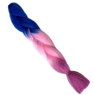 OMBRE fialové syntetické vlasy na BRAIDS