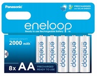 Batérie Panasonic eneloop AA R6 2000 mAh 8 ks Batérie Panasonic eneloop AA R6 2000 mAh 8 ks
