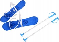 Detské plastové lyže s palicami na učenie 40cm