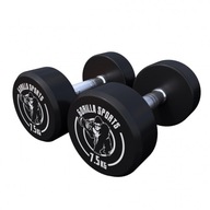 2x7,5 kg Pevné činky, liatinové, pogumované 2x7,5 kg Pevné činky, liatinové, pogumované