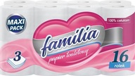 WHITE Familia toaletný papier 16 VALCOV, 3 vrstvy