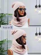 POLISH Set BEANIE ČIAPKA + KOMÍNOVÝ šál FARBY