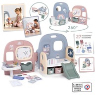 HRACÍ KÚTIK pre bábiky starostlivosti o bábätká, ŠKÔLKA, 5 hracích zón, 27 doplnkov