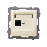 AS GPK-1G/K/m/27 - počítačová zásuvka - ecru AS GPK-1G/K/m/27 - počítačová zásuvka - ecru