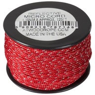 PARACORD MICRO CORRD REFLECTIVE 38M 125FT ATWOOD RED