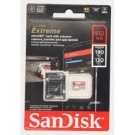 SanDisk microSDXC 512GB EXT 190/130 A2 C10 V30 U3