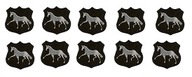 Erb HORSE 10 ks Nášivka na vyšívanie SM VÝROBCA Erb HORSE 10 ks Nášivka na vyšívanie SM VÝROBCA