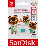 512GB micro SD karta SanDisk Nintendo Switch WaWa