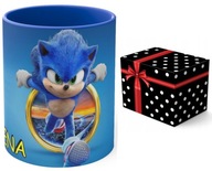Hrnček + meno Sonic X MNOHÉ VZORY MODRÁ stred Hrnček + meno Sonic X MNOHÉ VZORY MODRÁ stred