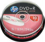 Hewlett Packard DVD + R 8,5GB 8x DL Cake 10ks