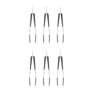 6 ks IKEA 365+ HJALTE Kuchynské kliešte - nerez/čierne 6 ks IKEA 365+ HJALTE Kuchynské kliešte - nerez/čierne