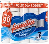 FAMILIA TOALETNÝ PAPIER biely 3 vrstvy 40 VALCOV