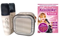 Prenosný Bluetooth reproduktor + 2 mikrofóny + Karaoke pre dievčatá Prenosný Bluetooth reproduktor + 2 mikrofóny + Karaoke pre dievčatá