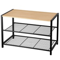 Kovová polica, botník, skrinka na obuv, 3-TIER organizér Kovová polica, botník, skrinka na obuv, 3-TIER organizér