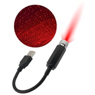 LASEROVÝ PROJEKTOR USB LAMPA Kompaktná červená