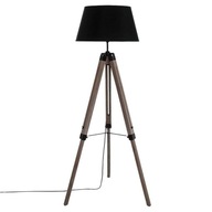 Stojacia lampa, tienidlo z čierneho dreva, 145 cm podkrovie