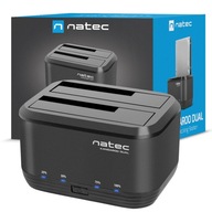 NATEC KANGAROO USB 3.0 DUAL HDD dokovacia stanica 2,5" / 3,5" kryt čítačky