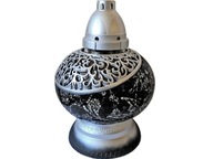 Lampášik GUĽOVÁ MOZAIKA ČIERNA A STRIEBORNÁ + NÁPLŇ Lampášik GUĽOVÁ MOZAIKA ČIERNA A STRIEBORNÁ + NÁPLŇ