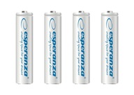 Nabíjateľné batérie Pár batérií 4 ks. 4 kusy AAA