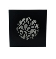 Dekoratívny anemostat, štvorcový-čierna, priemer 100 kvapiek