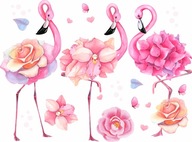 PLAMENIAKY NÁLEPY NA STENU FLAMINGO 50x100cm FL PLAMENIAKY NÁLEPY NA STENU FLAMINGO 50x100cm FL