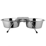 Happet MM40 drôtený stojan + 2 misky 14cm/0,4l Happet MM40 drôtený stojan + 2 misky 14cm/0,4l