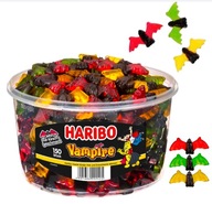 HALLOWEEN Haribo Jelly beans Upíri Netopiere sladké drievko 150 ks Vampire GERMAN