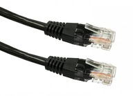 Medený patch kábel Cat 5e RJ45 UTP, 5 m čierny Medený patch kábel Cat 5e RJ45 UTP, 5 m čierny