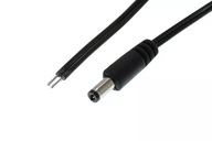 DC koaxiálny kábel 1x1mm2 so zástrčkou 1,1x3,0 mm 5m DC koaxiálny kábel 1x1mm2 so zástrčkou 1,1x3,0 mm 5m