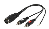 Adaptér DIN 5pin - 2 x RCA Quality Vivanco Store W-wa Adaptér DIN 5pin - 2 x RCA Quality Vivanco Store W-wa