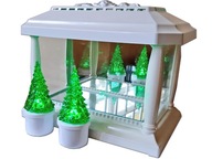 Lucerna lampáš PANTHEON HLADKÁ BIELA + 2 LED VIANOČNÉ STROMČEKY Lucerna lampáš PANTHEON HLADKÁ BIELA + 2 LED VIANOČNÉ STROMČEKY