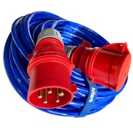 Modrý predlžovací kábel POLYURETÁN PUR H07BQ-F 5x2,5 25m 16A Modrý predlžovací kábel POLYURETÁN PUR H07BQ-F 5x2,5 25m 16A