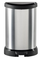 Odpadkový kôš s pedálom 20l CURVER metalíza Odpadkový kôš s pedálom 20l CURVER metalíza