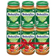 BOBOVITA Zelenina s kuracím mäsom v paradajkách, 250g 3+3 zadarmo BOBOVITA Zelenina s kuracím mäsom v paradajkách, 250g 3+3 zadarmo