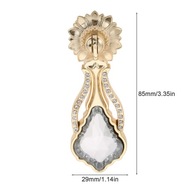 Diamantové kľučky dverí skrinky z krištáľového skla