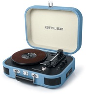 BLUETOOTH gramofón USB AUX-IN MUSE MT-201 BTB MODRÁ