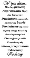 Nápisové nálepky na stenu do obývačky 100 v tomto dome Nápisové nálepky na stenu do obývačky 100 v tomto dome