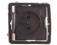 AS Zásuvka w/u IP44 saténové svetlo GPH-1GZ/m/45/d AS Zásuvka w/u IP44 saténové svetlo GPH-1GZ/m/45/d