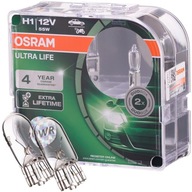 Super dlhotrvajúce žiarovky H1 OSRAM Ultra Life + W5W Super dlhotrvajúce žiarovky H1 OSRAM Ultra Life + W5W