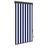 VidaXL Vonkajšia roleta 80x250 cm modro-biela VidaXL Vonkajšia roleta 80x250 cm modro-biela