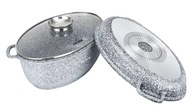 Mramorový pekáč 8,0L 38cm 3 prvky ZILNER ZL-1111 Mramorový pekáč 8,0L 38cm 3 prvky ZILNER ZL-1111