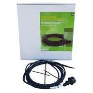 Vykurovací kábel pre odkvapy a rúry, s termostatom, 200 W, 10 m, Kerbl
