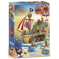 3D puzzle Pirátska loď s pokladom