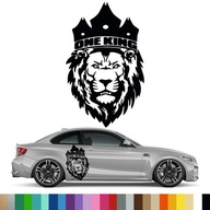 GRAFICKÁ nálepka na kapotu auta LION LEV JEDEN KRÁĽ KRÁĽ DIVOKÉ ZVIERATKO 37x60 GRAFICKÁ nálepka na kapotu auta LION LEV JEDEN KRÁĽ KRÁĽ DIVOKÉ ZVIERATKO 37x60
