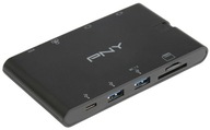 USB HUB PNY All-in-One VGA HDMI RJ45 mSD SD USB 3.0
