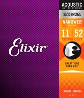ELIXIR NanoWeb 80/20 bronzové struny (11-52)